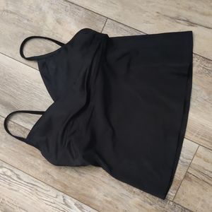 Lands' End Black swim top, 16DD great condition!